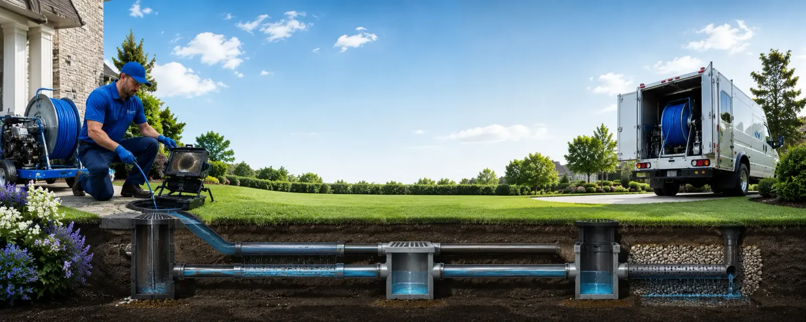 Outdoor drain cleaning information for Arcadia, CA